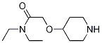 N,N-二乙基-2(4-哌啶基)乙酰胺 结构式