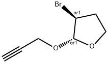 trans-3-Bromot-2-(2-propynyloxy)-etrahydrofuran 结构式