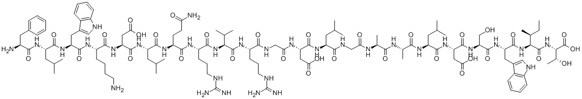 prepro-thyrotropin releasing hormone (53-74) 结构式