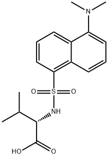 丹磺酰-L-缬胺酸 结构式