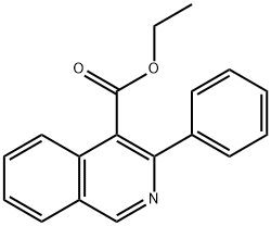 ETHYL 3-PHENYL-4-ISOQUINOLINECARBOXYLATE 结构式