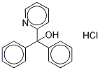 α,α-Diphenyl-2-pyridinemethanol Hydrochloride 结构式