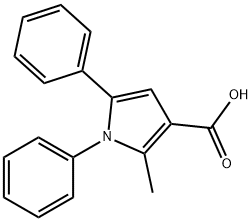 2-甲基-1,5-二苯基一吡咯甲酸 结构式
