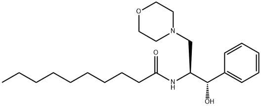 L-THREO-1-PHENYL-2-DECANOYLAMINO-3-MORPHOLINO-1-PROPANOL HCL 结构式