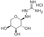 N1-Α-L-阿拉伯吡喃糖基氨基胍盐酸盐 结构式