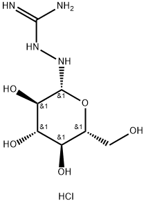 N1-Β-D-吡喃葡萄糖基氨基胍盐酸盐 结构式