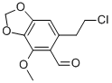 6-(2-CHLORO-ETHYL)-4-METHOXY-BENZO[1,3]DIOXOLE-5-CARBALDEHYDE 结构式