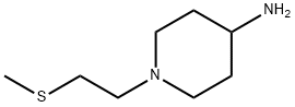 1-[2-(甲巯基)乙基]哌啶-4-胺二盐酸盐 结构式