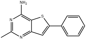 2-甲基-6-苯基噻吩并[3,2-D]嘧啶-4-胺 结构式