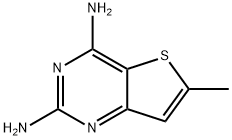 6-甲基噻吩[3,2-D]嘧啶-2,4-二胺 结构式