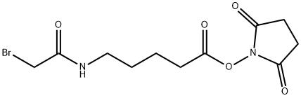 Succinimidyl-5-(bromoacetamido)pentanoate 结构式