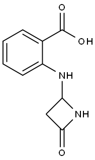 Benzoic acid, 2-[(4-oxo-2-azetidinyl)amino]- (9CI) 结构式