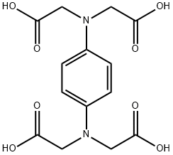 N,N,N',N'-1,4-苯二胺四乙酸 结构式