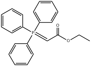 乙氧甲酰基亚甲基三苯基膦 结构式