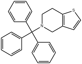 N-三苯甲基-4,5,6,7-四氢噻吩并[3,2-C]吡啶 结构式