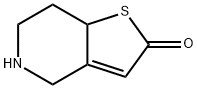 5,6,7,7a-四氢噻吩并[3,2-c]吡啶-2(4H)-酮 结构式