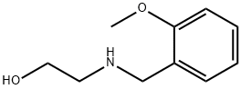 2-[[(2-甲氧基苯基)甲基]氨基]乙醇 结构式