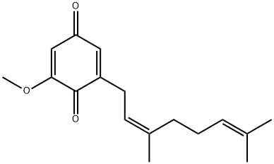 2-[(Z)-3,7-Dimethyl-2,6-octadienyl]-6-methoxy-2,5-cyclohexadiene-1,4-dione 结构式