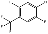 1-氯-2,5-二氟-4-(三氟甲基)苯 结构式