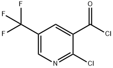 2-CHLORO-5-(TRIFLUOROMETHYL)PYRIDINE-3-CARBONYL CHLORIDE 结构式