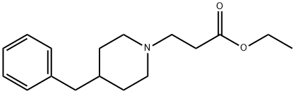 Ethyl 3-(4-benzylpiperidin-1-yl)propionate 结构式