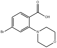 2-(4-吗啉基)-4-溴苯甲酸 结构式