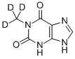 1-甲基黄嘌呤-D3 结构式