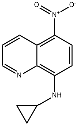 8-CYCLOPROPYLAMINO-5-NITROQUINOLINE 结构式