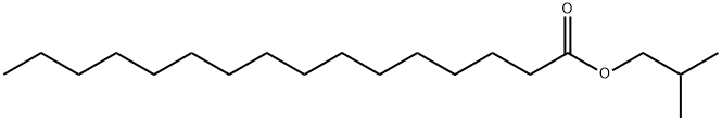 十六酸2-甲基丙酯 结构式