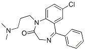 1,3-Dihydro-7-chloro-1-[3-(dimethylamino)propyl]-5-phenyl-2H-1,4-benzodiazepin-2-one 结构式