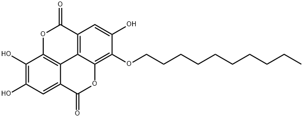 3-O-decylellagic acid 结构式