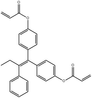 1,1-bis(4-acryloyloxyphenyl)-2-phenylbut-1-ene 结构式
