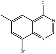 8-溴-4-氯-6-甲基喹唑啉 结构式