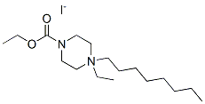 ethyl 4-ethyl-4-octyl-2,3,5,6-tetrahydropyrazine-1-carboxylate iodide 结构式
