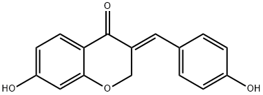7-羟基-3-(4-羟基亚苄基)色满-4-酮 结构式