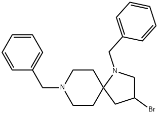 1,8-Diazaspiro[4.5]decane,3-broMo-1,8-bis(phenylMethyl)- 结构式