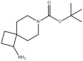 1-氨基-7-氮杂螺[3.5]壬烷-7-羧酸叔丁酯 结构式