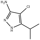 1H-Pyrazol-3-amine,  4-chloro-5-(1-methylethyl)- 结构式