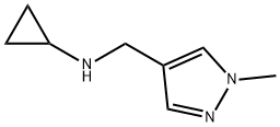 N-[(1-甲基-1H-吡唑-4-基)甲基]环丙胺二盐酸盐 结构式