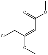 (E)4-氯-3-甲氧基-2-丁稀酸甲酯 结构式