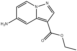 乙基 5-氨基吡唑并[1,5-A]吡啶-3-甲酸酯 2,2,2-三氟乙酸酯 结构式