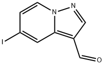 Pyrazolo[1,5-a]pyridine-3-carboxaldehyde, 5-iodo- 结构式