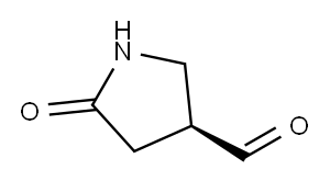(S)-5-氧代吡咯烷-3-甲醛 结构式