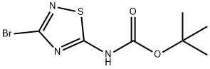 TERT-BUTYL (3-BROMO-1,2,4-THIADIAZOL-5-YL)CARBAMATE 结构式