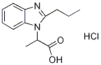 2-(2-丙基-1H-苯并[D]咪唑-1-基)丙酸盐酸盐 结构式