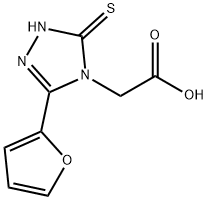 2-(3-(呋喃-2-基)-5-硫代-1,5-二氢-4H-1,2,4-三唑-4-基)乙酸 结构式