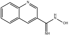 3-Quinolinecarboximidamide, N-hydroxy- 结构式