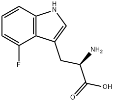 D-4-氟色氨酸 结构式