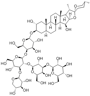 洋地黄皂苷 结构式
