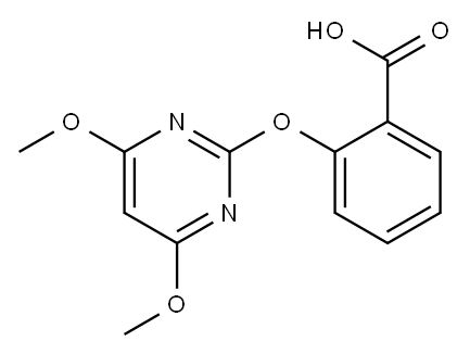 2-[(4,6-二甲氧基嘧啶-2-基)氧基]苯甲酸 结构式